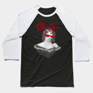 Mary Shelley, the OG--Original Goth Baseball T-Shirt